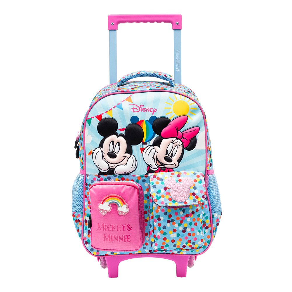 Mochila com Rodinhas Minnie & Mickey