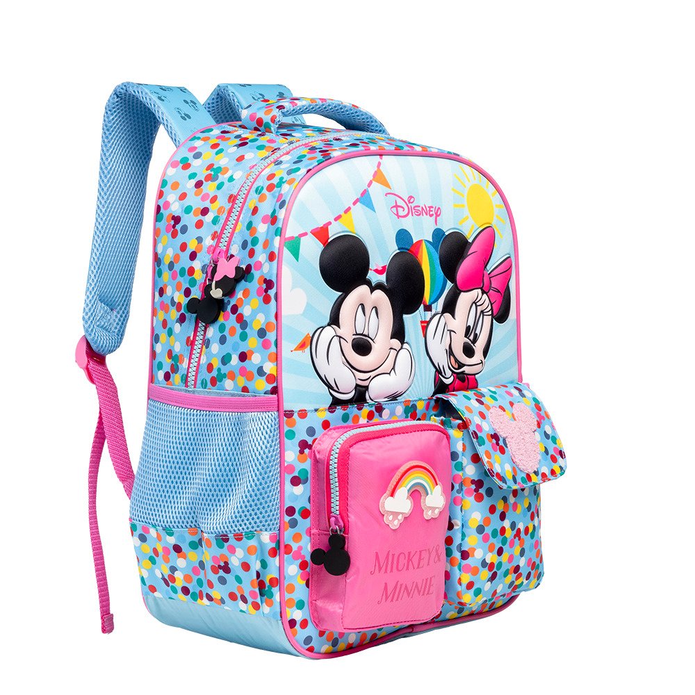 MOCHILA ESCOLAR MINNIE & MICKEY DISNEY 14"