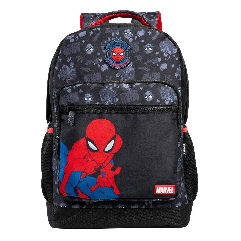 Mochila Escolar Homem-Aranha Praticidade