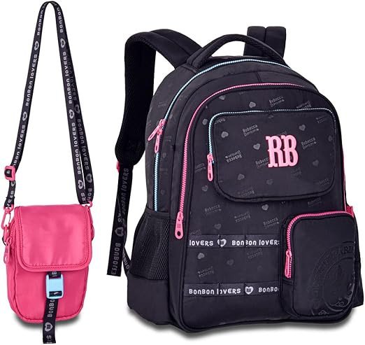Mochila de Costas Rebecca Bonbon Urban Mix 2 em 1  Grande Com Bolsinha Removível