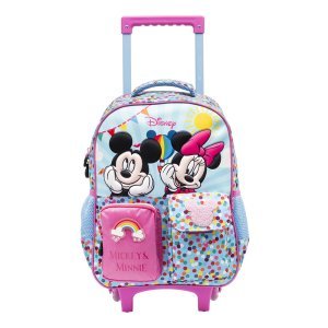 Mochila com Rodinhas Minnie & Mickey
